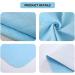 Beedsooth 2 Set Waterproof Washable Incontinence Pad 70x90 cm - Breathable & Soft for Kids & Adults - Double Pack in Blue - Buy Online on GoSupps.com