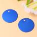 Milists 16-Piece Aluminum Alloy Blank Tags for Pets - Round Deep Blue 3.5cm DIY Accessories for Traction Ropes - Buy Online on GoSupps.com