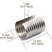 240Pcs Leather Rope Clips Crimping Beads - DIY Craft End Caps for Bracelet, Necklace, Macrame - 15x11mm Cylindrical Fasteners - Buy Online on GoSupps.com