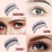 Buy 2 Pairs Reusable Self-Adhesive Eyelashes - Waterproof & Thick - Perfect for All Occasions - Buy Online on GoSupps.com