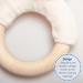 Whisbear Eco Teething Ring Baby Rabbit Beige | Natural Wooden Teething Aid | Safe Teething Ring for Infants - Buy Online on GoSupps.com