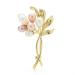 Pin Jewelry Gifts for Women Ladies Fashion Accessories Ladies Elegant Natural Flower Brooch Ladies Brooch Bouquet Flower Shape Party Banquet Brooch Brooches & Pins
