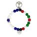 vsilay Y2k Cool Girl Acrylic Beads Love and Peace Stacked Bracelets Couple Ins Niche Flag Color Matching Love Heart Bracelets