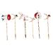 FRCOLOR 3 Christmas Hair Clips Girl Santa Hair Clip Snowman Hair Clips Cute Pin Xmas Bobby Pins Snowman Alloy Hairpins Hair Clips for Kids Party Hairpin Decorate Child Metal Cartoon