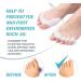 JH Silicone Toe Separator & Bunion Corrector - Hammer Toe Straighteners for Men & Women - Universal Size - 1 Pair Set - Buy Online on GoSupps.com