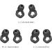 Buy Premium Ear Plugs for Noise Reduction - Soft Silicone for Sleep Travel & Concerts - S/M/L Sizes 25-35dB (Black - Buy Online on GoSupps.com