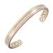 YINOX Tri Tone Pure Copper Magnetic Bracelets for Arthritis for Women Men with 8 Magnets Valentine's Day