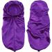 Shop Ladaypoa Long Satin Hair Hood - 2 Piece Silky Sleeping Cap for Curly Hair Protection | Extra Big Size Black & Purple - Buy Online on GoSupps.com