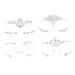 Hair Rhinestones 4 Sheets Eye Body Stickers Face Stickers Eyes Stickers Eyebrow Gems: Stick Face Rhinestones