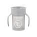Twistshake - 360 Cup 6+m Pastel Grey Black