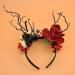 Antler Horn Headband - Christmas Reindeer Hairband with Berry & Tree Branches | Festive Holiday Headwear - Buy Online on GoSupps.com