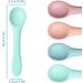 4Pcs Silicone Baby Weaning Spoons Set for Feeding - Toddler Cutlery Spoon Training in Morandi & Light Colors - Buy Online on GoSupps.com