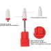 Nail Ceramic Grinding Head Nail Drill Bit Grinding Head High Hardness Firm Portable Wiping Away Nail Gel For Nail Art(Round flat head F) - Buy Online on GoSupps.com