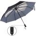 Guiguiyue Automatic Folding Umbrella - Middle Finger Design, Windproof & UV Protection - Gray 25X10CM - Buy Online on GoSupps.com