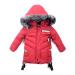 Odziezet Baby Boy Down Coat Kids Hooded Puffer Zipper Jacket Winter Outerwear Clothes 2-7 Years 4-5 Years Red