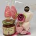 TP LP Tout Pour Les Papilles Small gourmet rose gift box - Original gift - Confectionery & jam - 200g