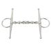 Fdit horse bit 135 mm stainless steel horse bit horse mouth riding bit western bridle full cheek bit with ball chain