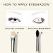 HALEYS Crease Eyeshadow Brush - Medium Fluffy Tapered Makeup Tool for Seamless Blending | Vegan High-End Synthetic Bristles | Perfect for Cream & Powder - Buy Online on GoSupps.com