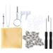 Coheali 1 set of glasses repair set kits glass glasses pad kit glasses repair set kit tools for glasses repair glasses nose screws of stainless steel deliveries