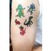 Premium Reptile Temporary Tattoos - Crocodile, Turtle, Frog, Chameleon, Komodo Dragon, Snake | Party Favors - Buy Online on GoSupps.com