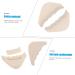 6 Pairs Half Size Padded Toe Plug Insoles for Men & Women - Elastic Shoe Fillers & Foot Pads for Big Shoes - Comfortable Support and Cushioning - Buy Online on GoSupps.com