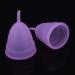 3 Colors 2PCs Reusable Menstrual Cup Set - Eco-Friendly Women's Hygiene Care (Purple) | Anti-Losing & Comfortable - Buy Online on GoSupps.com