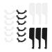 Beavorty 18 pcs Kit Inserts de Modelage de Nez Invisibles Noir et Blanc S Outil de Redressement et Soutien Nasal Portable et Discret pour Remodelage Facile