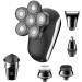 Electric Razor for Men's Shaver for Men 7D Independently 7 Cutter Floating Head Waterproof Electric Razor Multifunction USB Charge Trimmer for Men