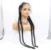Buy Rainahair 1B Wig with Black Braids - 76.2 cm Heat-Resistant Synthetic Wig for Women | Baby Hair & Pointed Strands - Buy Online on GoSupps.com