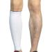 ZIXINGA compression sleeve running stockings for men running jogging cycling calf bandage calf compression stockings (1 piece) white xl