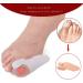 DEAVER Gel Toe Bunion Separator Corrector - 2 Pairs Unisex Soft Protectors for Hallux Valgus Relief - Buy Online on GoSupps.com
