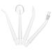 HEALLILY 4Pcs Water Flosser Tips Flosser Replacement Tips Water Flosser Replacement Heads Dental Cleaner Tool Kit Supplies (White)