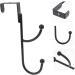 Holibanna 2pcs Over Hangers Hook Iron Bathroom Hanger Hooks No-Punching Door Towel Double-Hook Coat Wall - Buy Online on GoSupps.com