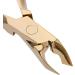 Stainless Steel Nail Cuticle Nipper Clipper Harder Skin Scissor Nail Manicure Tool Gold Flexible Control Toenail Pliers Suitable for Home Nail Salon Use - Buy Online on GoSupps.com