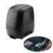 10L Automatic Fish Feeder Pond Fish Feeder Outdoor Fish Food Dispenser Large Moisture Proof Timer Feeding Food Dispenser(BLACK) 10L#