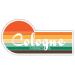 Cologne Minnesota 4 x 2.25 Inch Sticker Retro Vintage Sunset City 70s Aesthetic Design 4 x 2.25-Inch Stickers