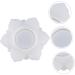 NUOBESTY 2pcs Container Silicone Storage Diy Tool Handmade Crystal Flower White Epoxy Casting Mold Making Whitex2pcs 4.4X12.5CMx2pcs - Buy Online on GoSupps.com