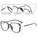 VOOLGA Retro Blue Light Filter Glasses - Anti-Harmful Clear Lens with Case & Cleaning Cloth | Stylish & Functional Eyewear for Eye Protection - Buy Online on GoSupps.com