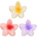 Hawaiian Plumeria Flower Clips Bridal Wedding Party Beach Hair Clips Acrylic Petals Hair Clamp - Buy Online on GoSupps.com
