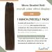 LAAVOO Micro Tresse Extensions - 12 Dark Brown Remy Hair Invisible Micro Weft for Seamless Look - International Shipping Available - Buy Online on GoSupps.com