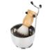Hushui Professional bare trassier set for men with stainless steel bowl floor brush and mustache-shaving tool for a perfect care experience