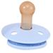 Voiakiu Baby Beißring Schnuller - baby tooth toy with silicone 1 pack of natural rubber pacifiers for newborns with cherry -shaped nipples large air holes for additional safety blue