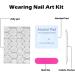 FineInno Press On Nails Kit Medium Long Butterfly Rhinestone Fake Nails Coffin Shape Reusable Nails Includes 24 Fake Nails Mini File Manicure Stick and 24 Nail Glue Stickers (Flower) - Buy Online on GoSupps.com