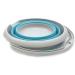 SAMMART 5L Collapsible Plastic Bucket - Portable Fishing Water Pail - Grey/Bright Blue - Buy Online on GoSupps.com
