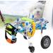 Pet Wheelchair Four Wheels Adjustable Dog Pet Wheelchair Hind Legs Rehabilitation Dog Wheelchair for Back Legs - Buy Online on GoSupps.com