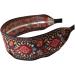 Vintage Headband Wide Embroidery Hair Band Retro Ethnic Headdress for Women Girl Vintage Headband - Buy Online on GoSupps.com