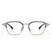 NYASAA Pure Titanium Square Frame Reading Glasses for Men Fashion Blue Light Blocking Eyeglasses HD Clear Lenses 2.50x Gold