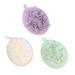 FRCOLOR 3pcs Bath Mitt Shower Gloves Exfoliating for Bathing Bath for Shower Loofah Dish Sponge Shower Loofah Bath Flower Exfoliating Gloves Bathroom Accessories Scrub Body