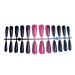 dijiusidy 24 Pieces Nails T Shape Extra Long Full Wrap False Nail Tips Women Decor Fingernail Supply Manicure Accessory black rose red