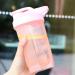 MigiftDy 500ml Protein Shaker Bottle with Mixer Ball | Safe Drinking Flip Cap | Pink Gym & Sports Supplement Cup - Buy Online on GoSupps.com